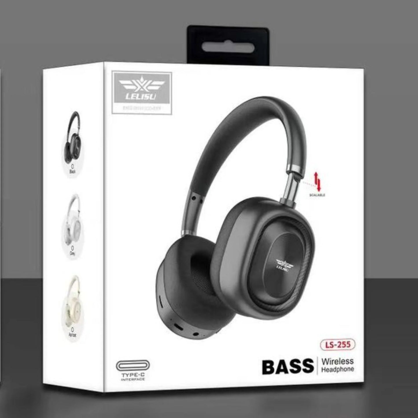 Lelisu LS-255 Bass Wireless Headphones | Bluetooth Over-Ear Headset with Type-C Interface